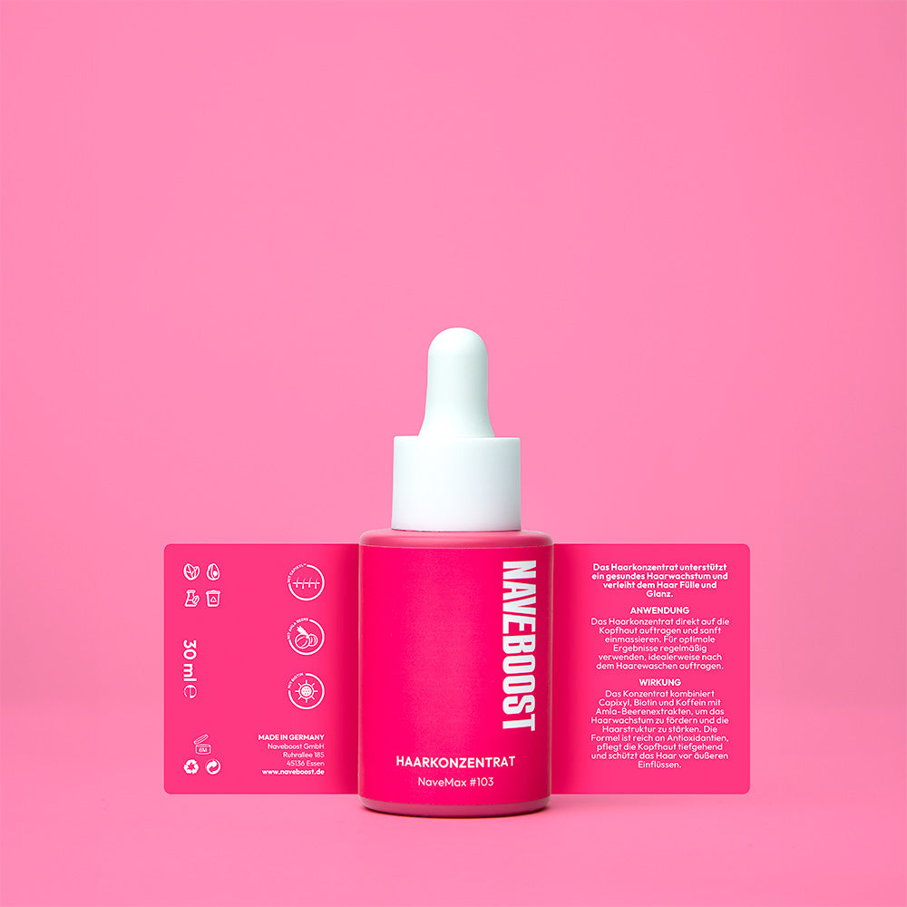 Haarwachstumsserum mit natürlichen Inhaltsstoffen für alle Haartypen
