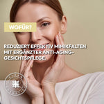 Natürliche Formulierung zur Reduzierung von Mimikfalten