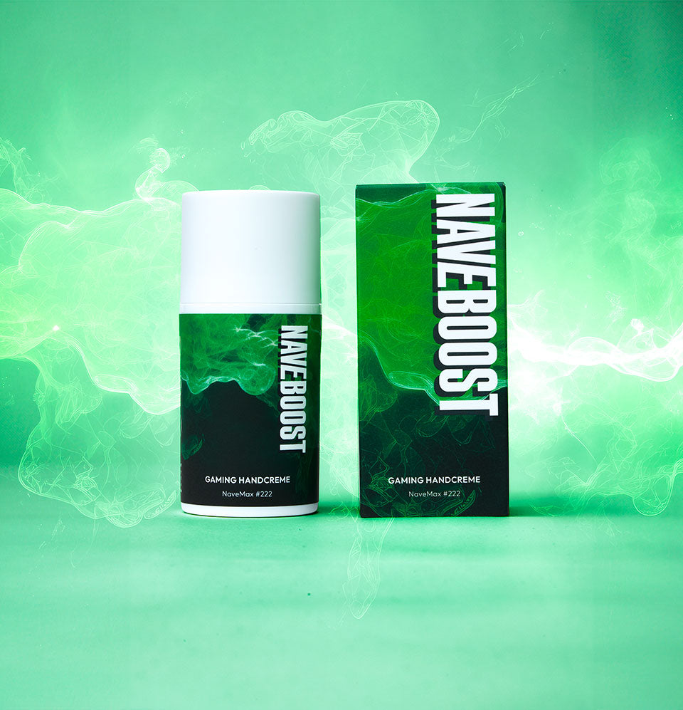 Gaming-Handcreme in Nahaufnahme, ideal zur Pflege und für langanhaltenden Blaulichtschutz.
