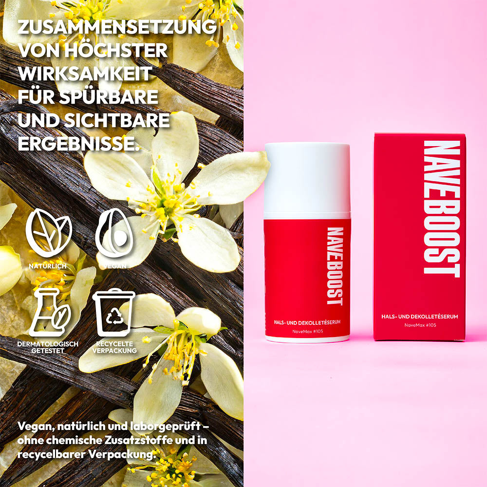 Hochwirksames Serum zur Hautstraffung am Hals und Dekolleté – für ein jugendliches Hautbild.